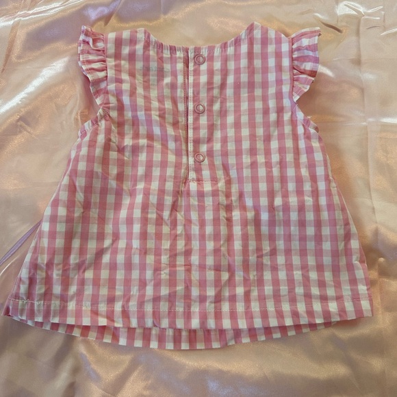 New without tags pink gingham top 0-3 month - Picture 5 of 5